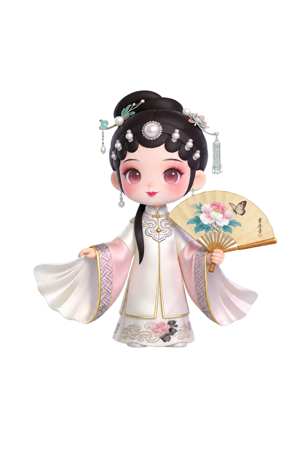 手持花扇的项目戏曲 IP 人物